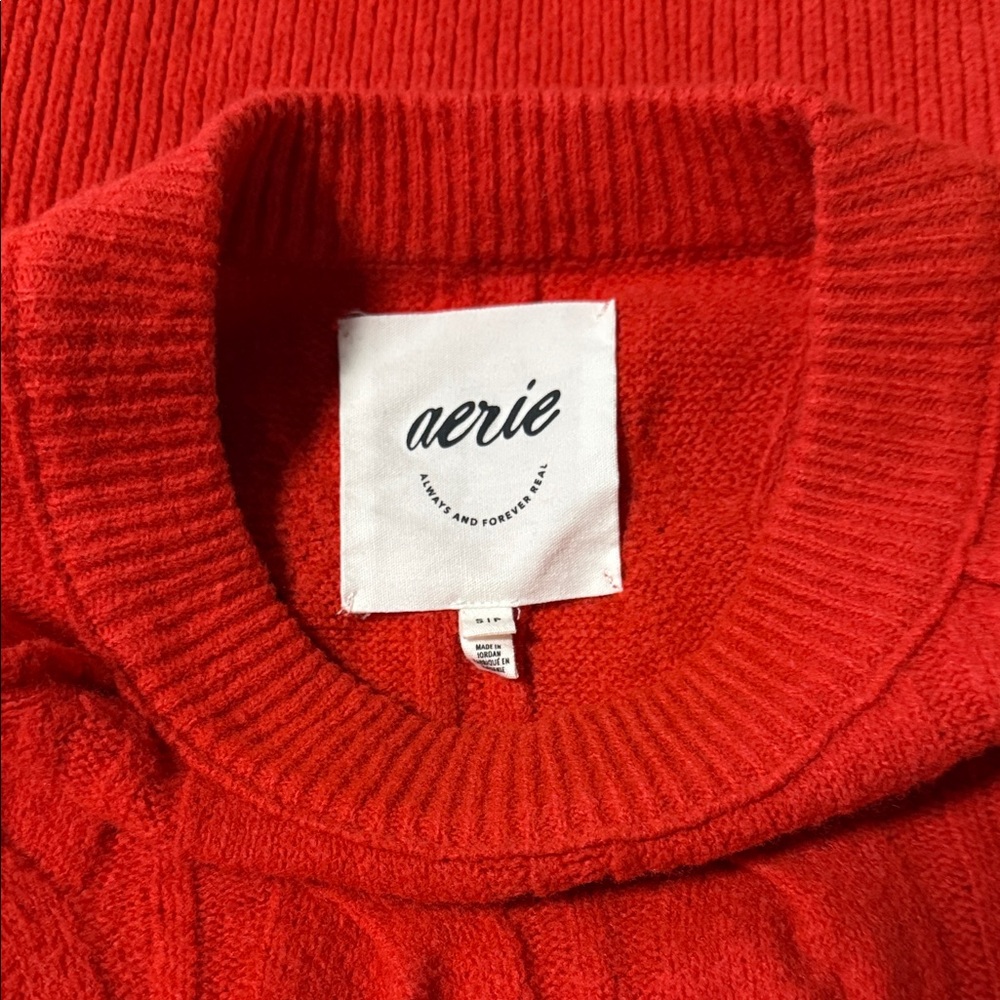 Aerie Vibrant Red sweater